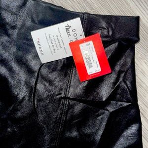 Spanx Faux Leather A-Line Skirt